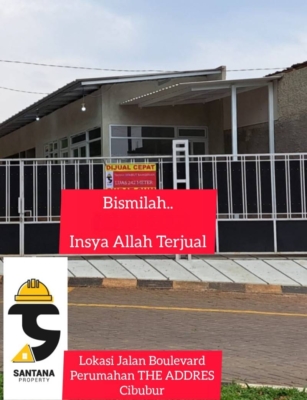 Di jual Tanah luas 242 Meter Bonus Bangunan di Perumahan The Addres - Cibubur